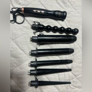 Black Hair Styling Wand 6 piece Set